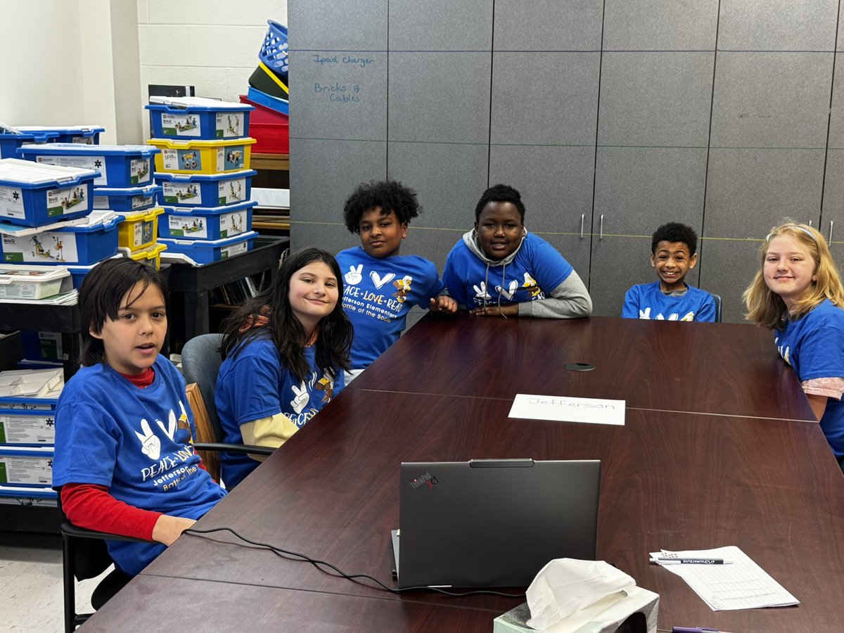 JESEAGLES's tweet photo. We are so proud Mrs. Nix and our Battle of the Books team! They read 16 books and came in 6th out of 10 schools. They had 2 perfect rounds, which helped them earn a total of 59 points! 📚🏆 https://t.co/EQ3N9uveUT