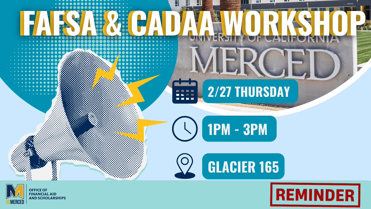 UCMOFAS's tweet photo. 🎓💸 Need help with your FAFSA/CADAA? Join us TOMORROW Thursday, Feb 27th,  for a workshop to receive help! 📅✨ Spread the word📢‼️ https://t.co/i4S8u4K6wp