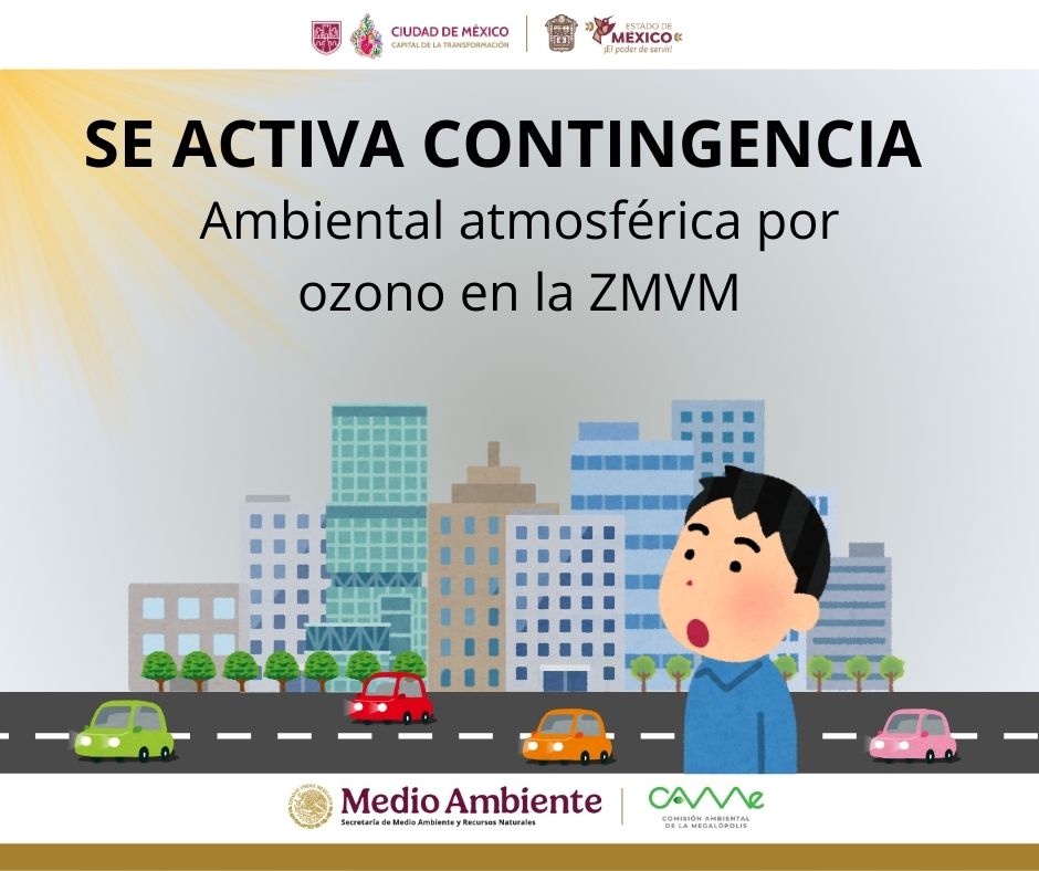 🔴#ComunicadoCAMe
Se activa contingencia ambiental atmosférica por ozono en la Zona Metropolitana del Valle de México.
#ProtegeTuSalud
Más detalles en bit.ly/3EXveF9