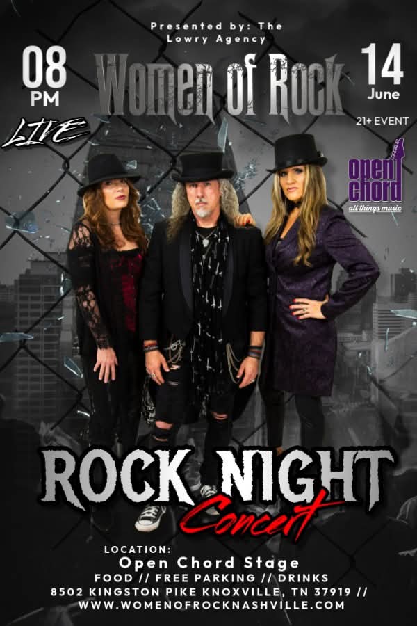 lowryagency's tweet photo. NEW SHOW ANNOUNCEMENT! 

https://t.co/mYFMeWdyT5
#music #Nashville #musicians #rockmusic #heavymetal #hardrock #melodicrock #classicrock #womenofrock #livemusic #events #concerts #tributeband #concert #event #symphonicmetal #TN #knoxville #openchordstage #rockandroll #nowbooking https://t.co/TkbTW1E33e