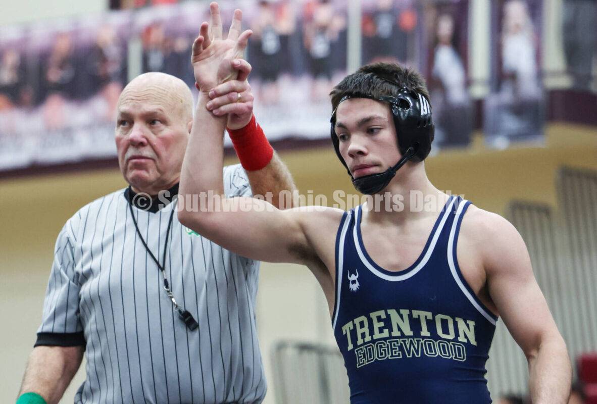 BOYS WRESTLING: Stanley's 285-pound title helps Lakota East take third place in D-I sectional team race at Lebanon ... Skip Weaver's comprehensive report, plus a staggering 130 professional Ron Alvey photos of East, Fairfield, Monroe and Edgewood wrestlers with captions