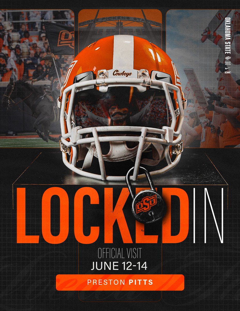 𝐏𝐫𝐞𝐬𝐭𝐨𝐧 𝐏𝐢𝐭𝐭𝐬 (@pittspreston_) on Twitter photo I’ll be in Stillwater June 12-14 on my official visit with <a href="/CowboyFB/">OSU Cowboy Football</a>!
<a href="/CoachRyanOsborn/">Coach Oz</a> <a href="/DJLinton2/">DJ Linton</a> <a href="/CoachTGrantham/">Todd Grantham</a> <a href="/CoachJG_/">Justin Gordon</a>
#GoPokes #HCville I’ll be in Stillwater June 12-14 on my official visit with <a href="/CowboyFB/">OSU Cowboy Football</a>!
<a href="/CoachRyanOsborn/">Coach Oz</a> <a href="/DJLinton2/">DJ Linton</a> <a href="/CoachTGrantham/">Todd Grantham</a> <a href="/CoachJG_/">Justin Gordon</a>
#GoPokes #HCville