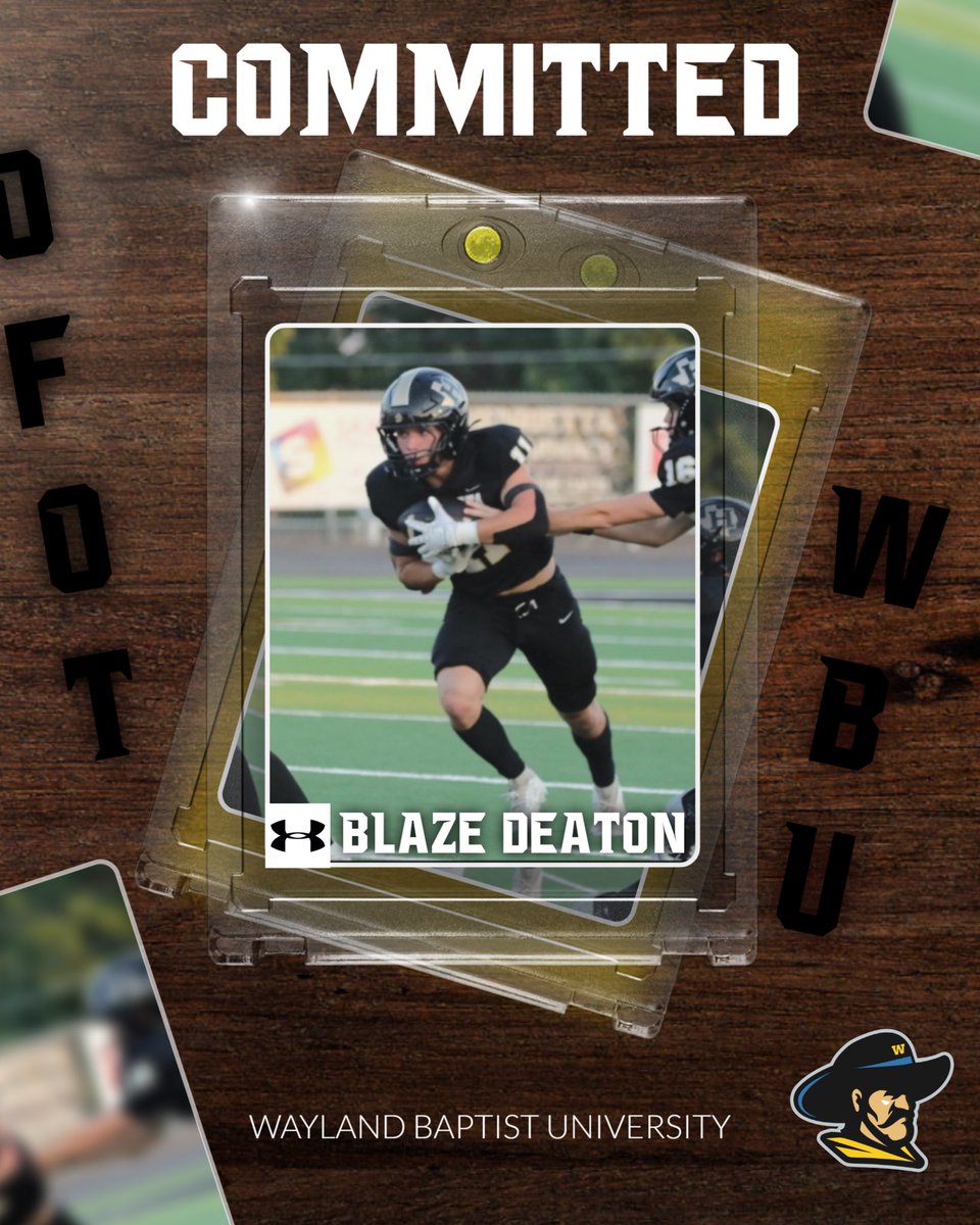 Blaze Deaton (@deaton7blaze) on Twitter photo I am excited to say Iโve officially committed to <a href="/WBUFootball/">WBU Football</a> to extend my career in football and academics. I am beyond blessed with the opportunity and so thankful for <a href="/CoachBuck_15/">Coach Casey Buck</a> for giving me this opportunity! I am excited to say Iโve officially committed to <a href="/WBUFootball/">WBU Football</a> to extend my career in football and academics. I am beyond blessed with the opportunity and so thankful for <a href="/CoachBuck_15/">Coach Casey Buck</a> for giving me this opportunity!