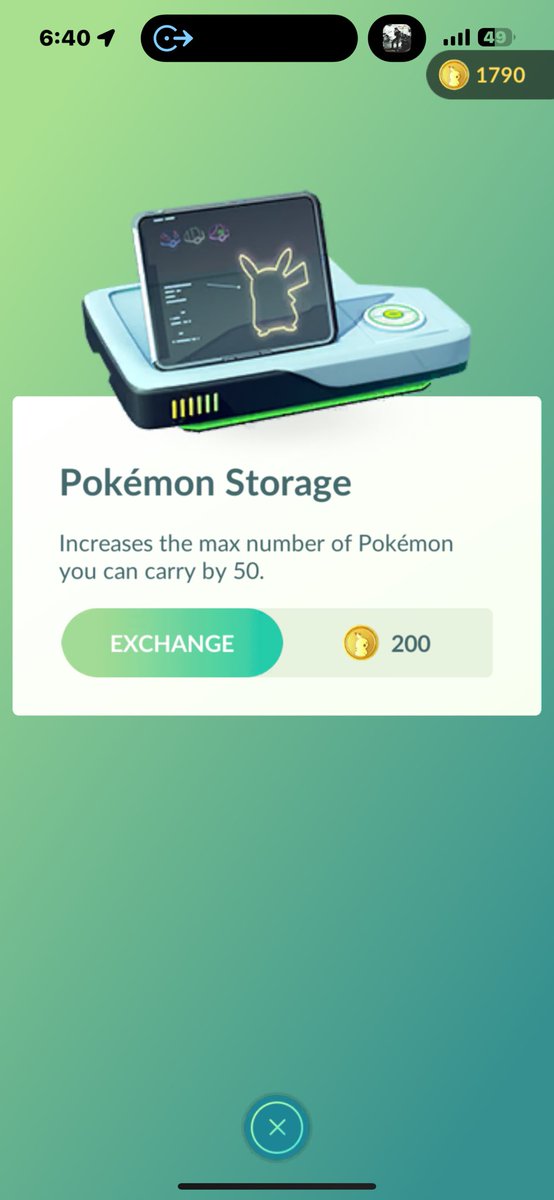 When you have no idea how you are gonna clear space for Unova Tour and then you see you can buy more space 🙌🏽🙌🏽🙌🏽 #Niantic #PokemonGo #Pokemon