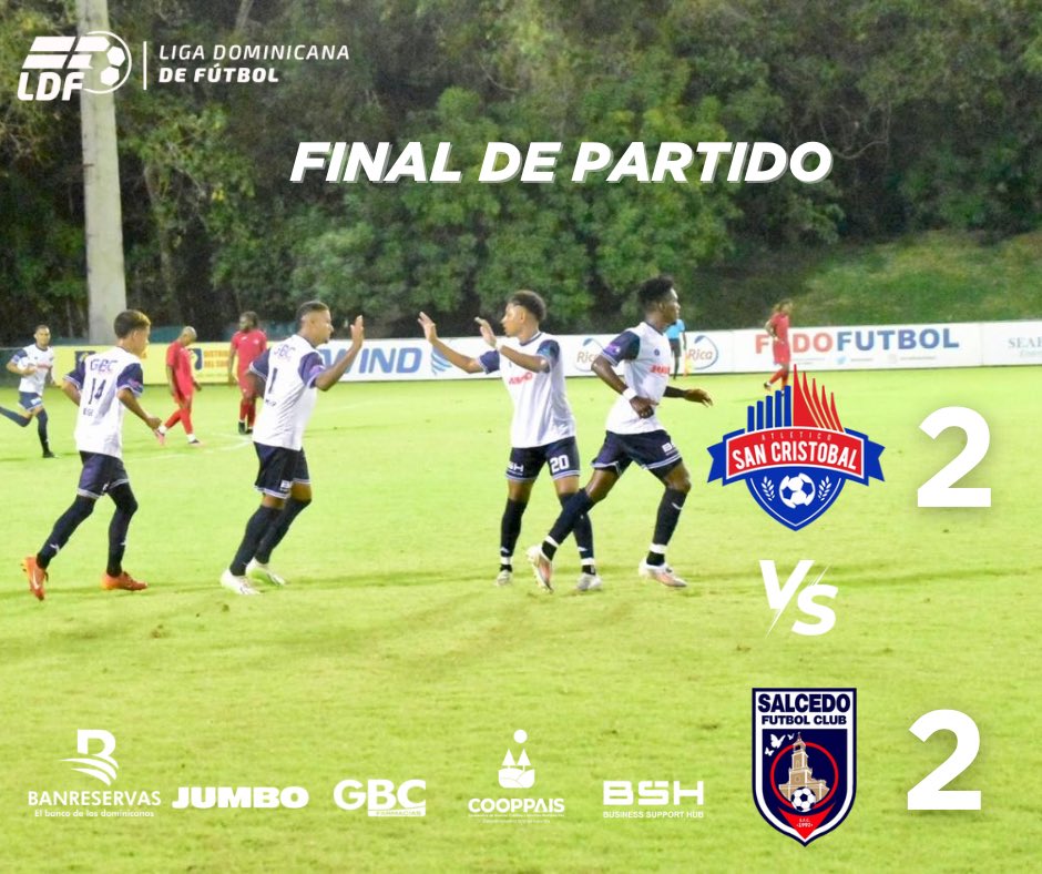 ⚽️ FINAL DEL JUEGO: 2-2 #CopaLDF #SalcedoFC