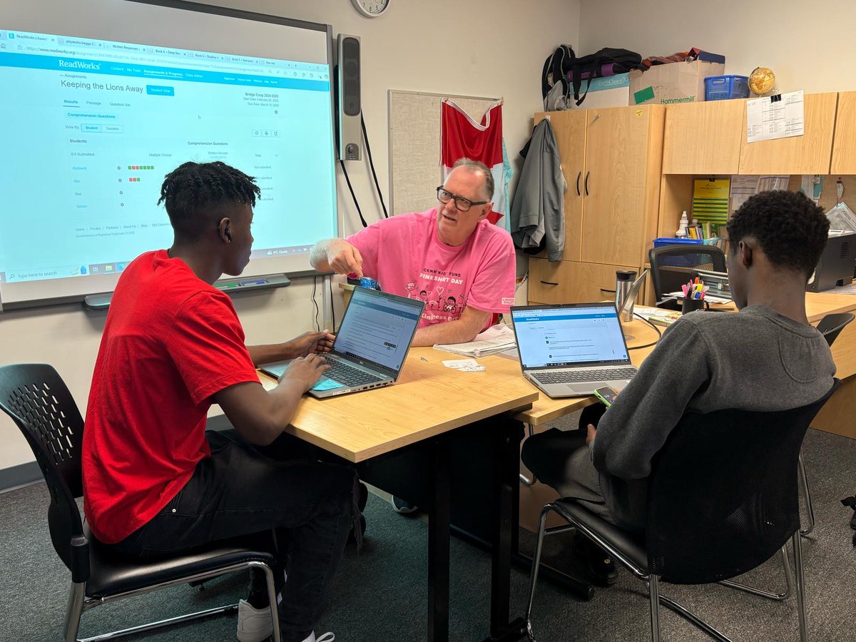 WelcomeSchools's tweet image. Today, we wear pink shirts to unite against bullying and foster kindness, empathy, and inclusion. Additionally, we share the story of how Pink Shirt Day originated with our newcomer families and students in the Bridge program.

#sd36learn #SurreyBC #welcomecentre