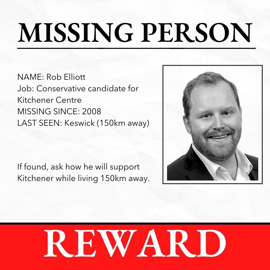 OntarioGreens's tweet image. Concerning!

Conservative candidate for Kitchener Centre hasn&apos;t been seen in the riding since 2008!

There are reports that he lives 150km away in Keswick but these reports are unconfirmed. 

On February 27 vote for someone who you know actually lives in the riding they want to…