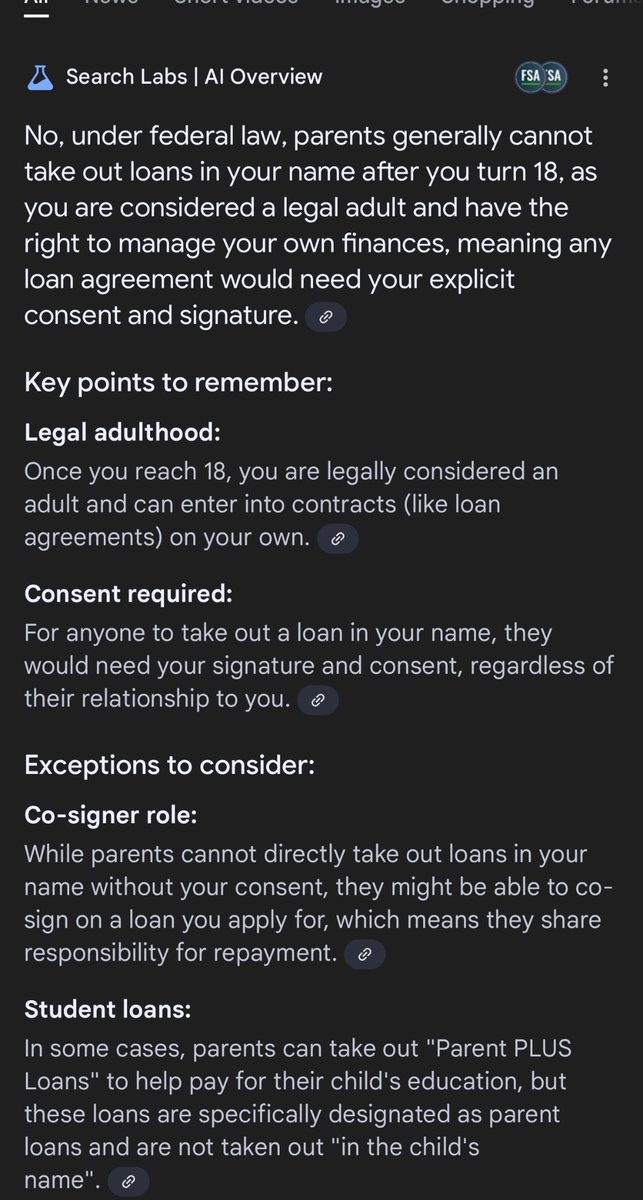 If you are a friend of Jane, please encourage her to take this seriously. Either she takes her parents to court for the fraud or you ought to treat her comments as fiction and encourage her to stop lying. False claims of fraud is onto itself, fraud! Which is illegal.