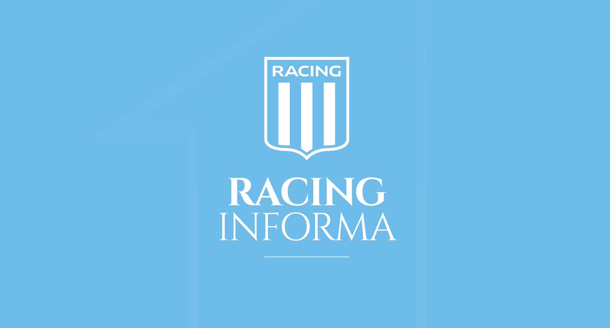 ℹ️ 𝗖𝗢𝗠𝗨𝗡𝗜𝗖𝗔𝗗𝗢:

Racing Club manifiesta su profunda preocupación por el robo y agresión con armas de fuego del que fueron víctimas Gabriel Gago y Cristian Pagani, hinchas de nuestra institución, esta tarde en una playa de Barra de Tijuca.
La dirigencia que acompaña a la