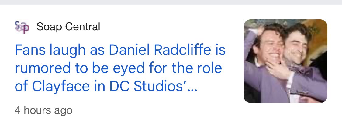 danradcouk's tweet image. And the award for best random caption photo for the Clayface rumour goes to… Soap Central