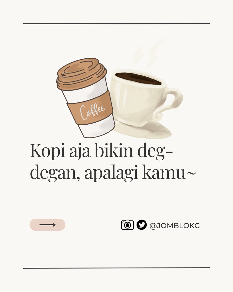 Halo Mblo! 👋 

Sudah seruput kopi pagi pagimu hari ini? 
. 
.
.
.
.
Join group? Langsung message mimin, ya! 😆🙌