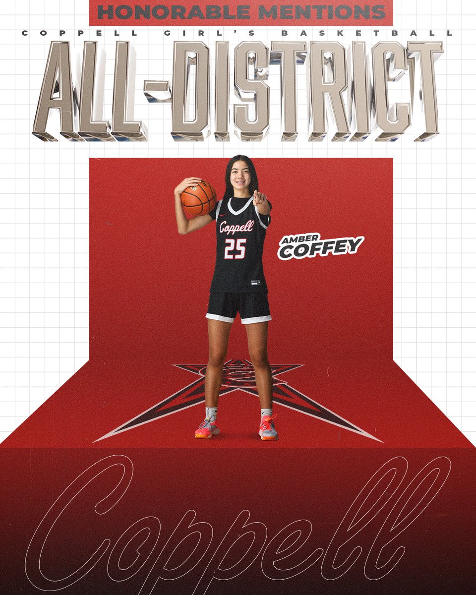 Congratulations to freshman, Amber Coffey on her Honorable Mention All-District Selection. We asked a ton of her this season and whatever it was, she did. Amber was a true spark when we needed it and she stays curious about how she can improve her game. Stay hungry, Amber! ⭐️
