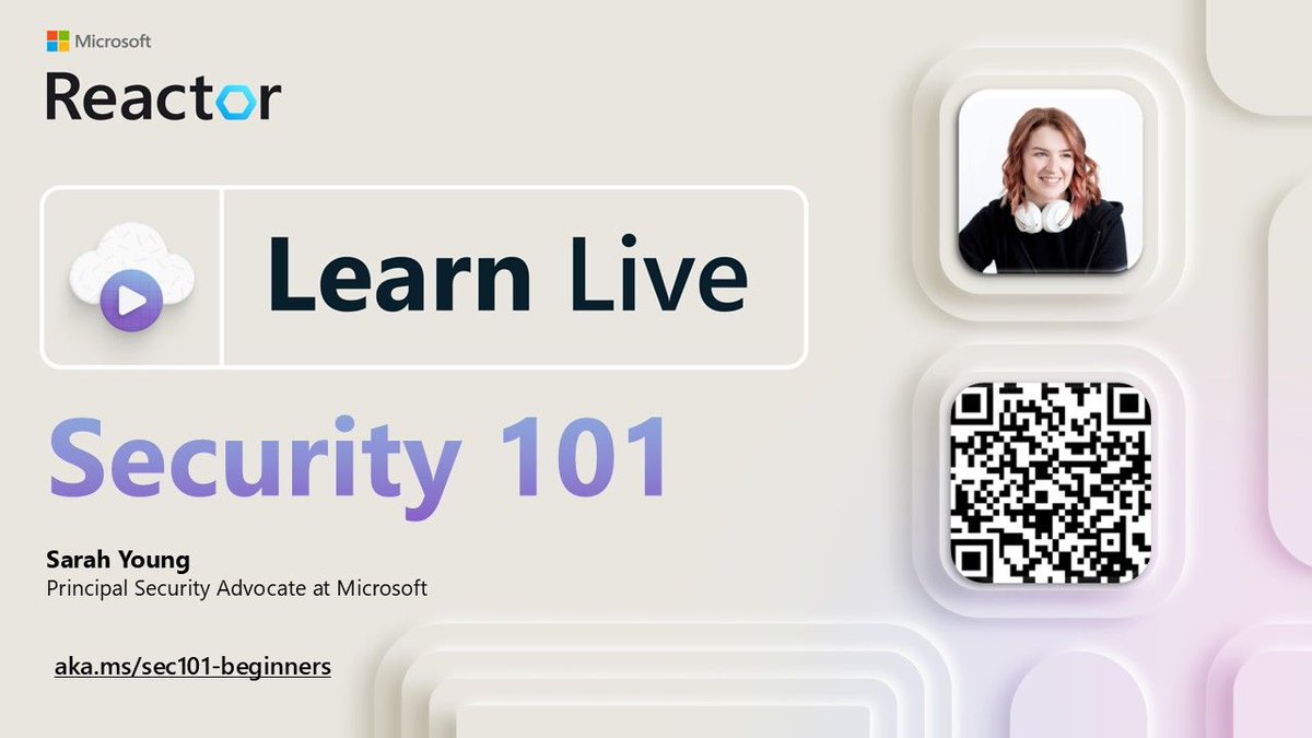 Next week my Learn Live Security 101 series is starting! Join us to start your journey learning some security fundamentals and core concepts!

Register here: aka.ms/LL/Sec101/1x