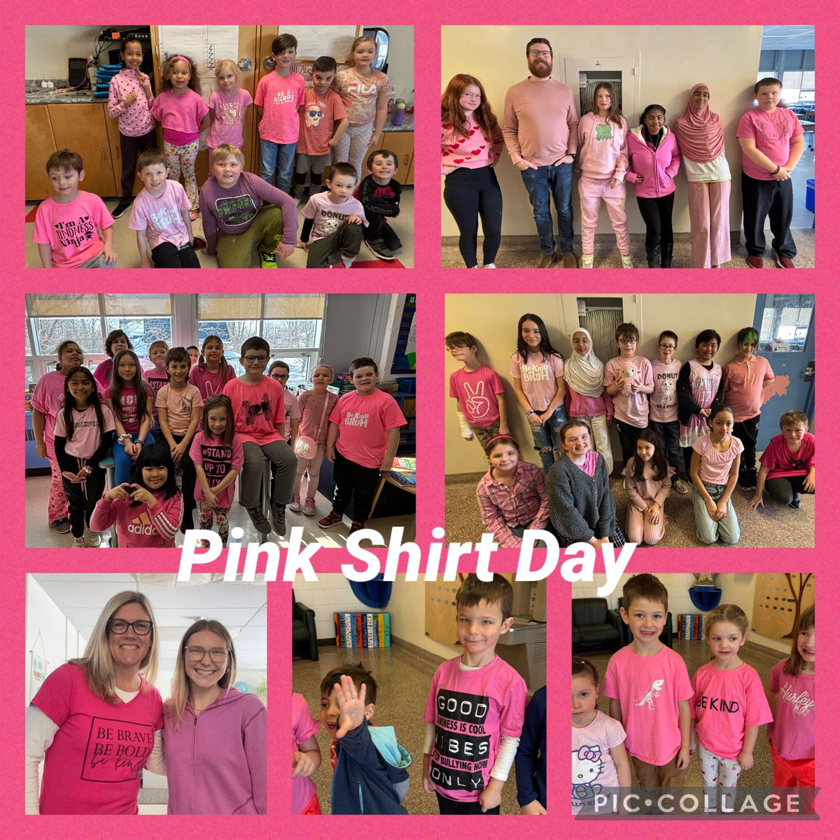 Today our school was a sea of pink to show that “We Choose Kindness” everyday. #pvnccdsb #pvncbeingcommunity