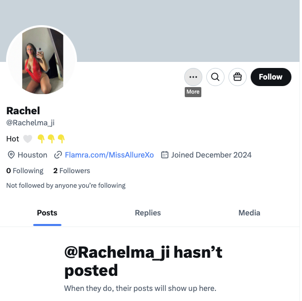 pennymarienz's tweet photo. @stephenbvoice @letkidsbekidsnz Immediately after I post, I get hit with fake spam bot accounts like this. Means I'm over a big fat 🎯 that the govt and spies don't want me over. #GCSB @elonmusk we're being targeted for protecting kids. https://t.co/HOK59GzdhL