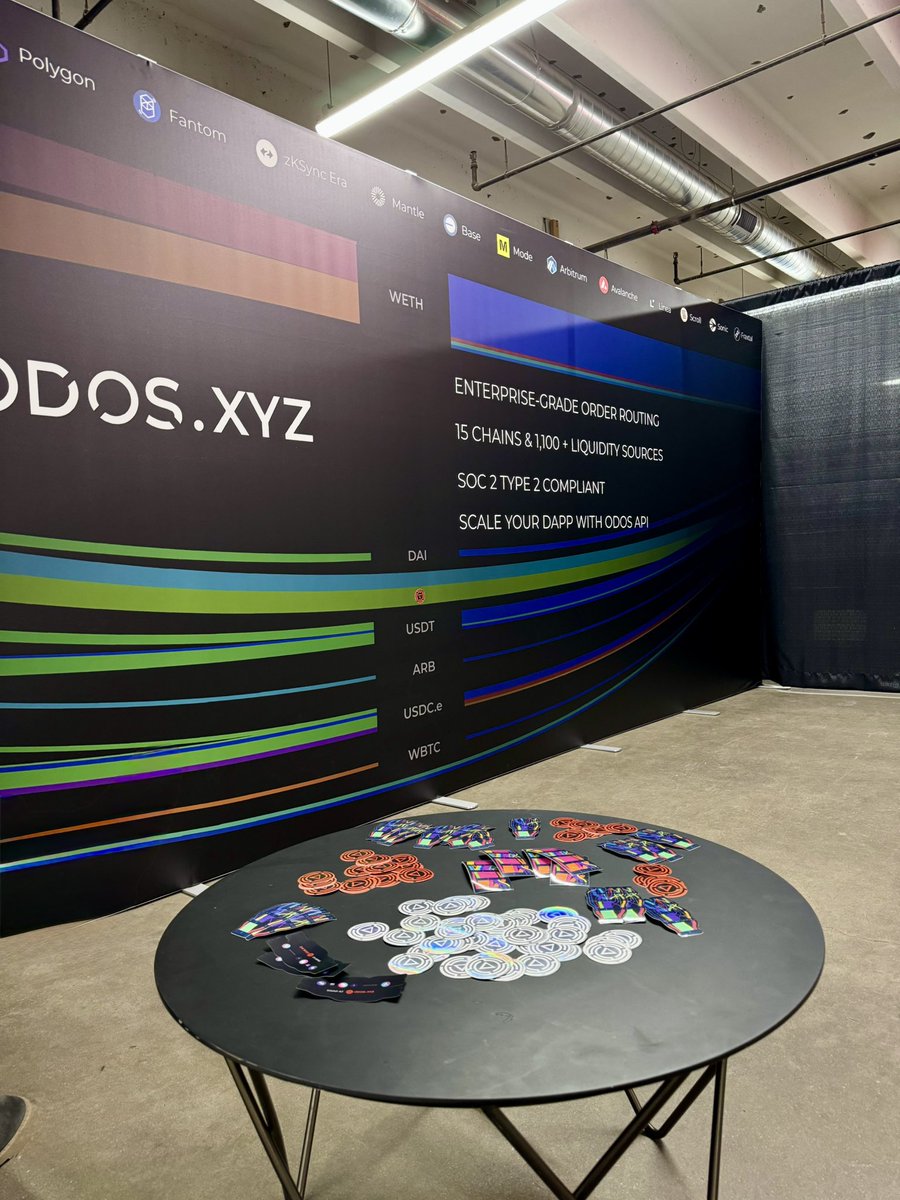 We are builders….including booths! #ETHDenver #odos booth 106