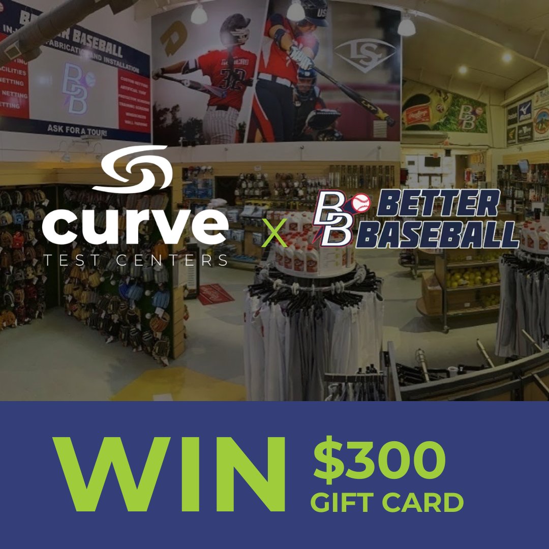 curvetestcenter's tweet photo. 🔥 GIVEAWAY TIME! 🔥 We’re giving away a $300 https://t.co/JodJJG1Qiu gift card in partnership with @BetterBaseball!
Starts NOW and ends Monday! ⏳ Multiple ways to enter—hit the link below and take your shot! ⚾💰👇
👉 https://t.co/KdU5D4hzM2
#CURVETestCenter #BetterBaseball https://t.co/mIpg3NeMx0