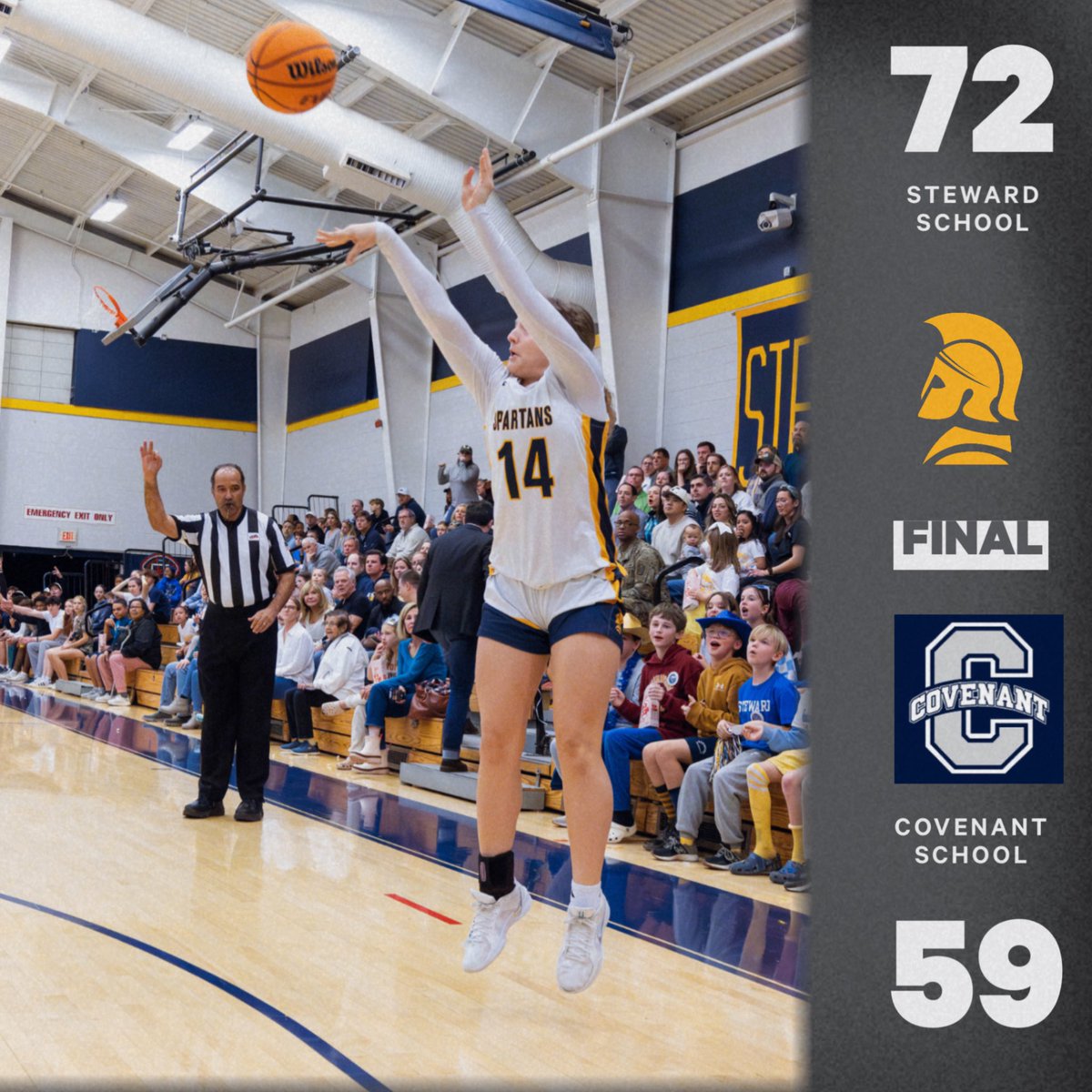 Steward's Girls Varsity Basketball (@stewardhoops) on Twitter photo 🏀FINAL SCORE🏀
Spartans improve to 18-11 & advance to the <a href="/GO_VISAA/">VISAA</a> DII Semifinals, Friday at 3:45pm at Longwood!
⭐️Hali Harris ‘25: 17pts & 6Rebs
⭐️Ella Grace Saunders ‘26: 16pts & 8Rebs
⭐️Ava Johnson ‘25: 14pts & 12Rebs
⭐️Savannah Martin ‘27: 11pts
#GoSpartans #804varsity 🏀FINAL SCORE🏀
Spartans improve to 18-11 & advance to the <a href="/GO_VISAA/">VISAA</a> DII Semifinals, Friday at 3:45pm at Longwood!
⭐️Hali Harris ‘25: 17pts & 6Rebs
⭐️Ella Grace Saunders ‘26: 16pts & 8Rebs
⭐️Ava Johnson ‘25: 14pts & 12Rebs
⭐️Savannah Martin ‘27: 11pts
#GoSpartans #804varsity