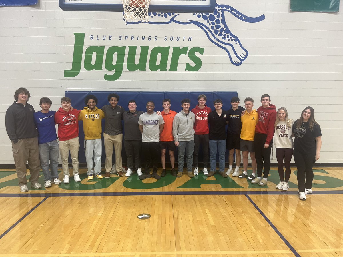 Congratulations to 16 Jaguar student athletes who signed their National Letter of Intent today!