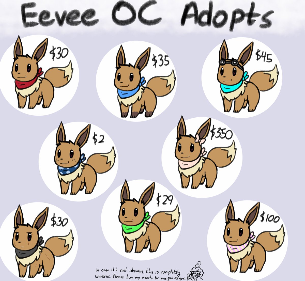 New ocs for adoption, paypal me 5000usd