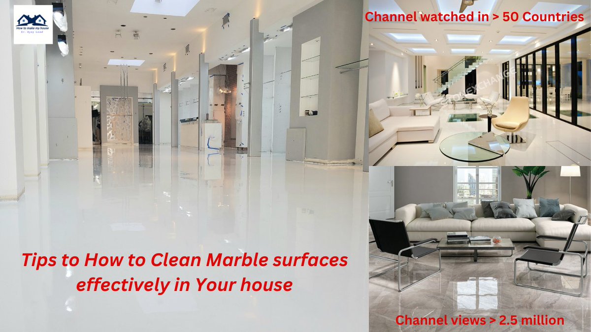laadajay's tweet image. Tips to How to Clean Marble Surfaces Effectively in Your House | Marble ... youtu.be/Hf9PcRXR96s?si… via @YouTube 
#marblefloorcleaning #marblecleaner #marblefloor #marblesurfacecleaning #marblecleaning #marblepolish