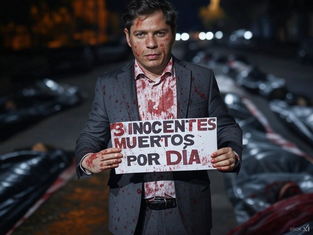 3 INOCENTES MUERTOS POR DÍA EN PROVINCIA DE BUENOS AIRES.

#RenunciaKicillof