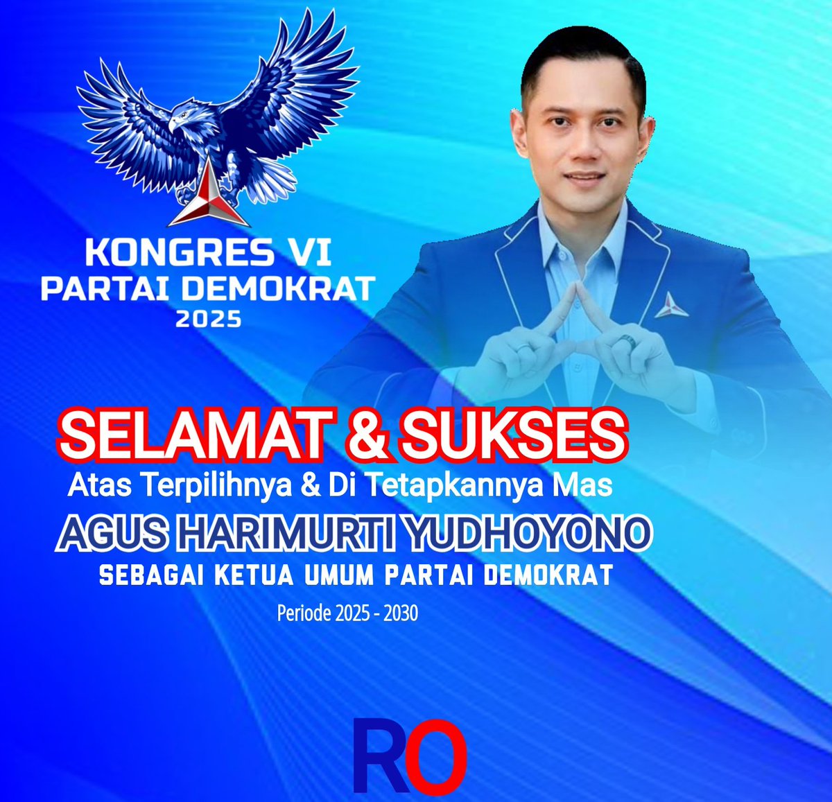 Selamat &amp; Sukses atas terpilihnya &amp; ditetapkannya Mas Agus Harimurti Yudhoyono sebagai ketua umum partai Demokrat periode 2025-2030

#kongrespartaidemokrat
#sby
#ahy
#partaidemokrat
#hajiromlihm
#tarumajaya #cikarang #cikarangtimur
 #kabupatenbekasi #swatantrawibawamukti