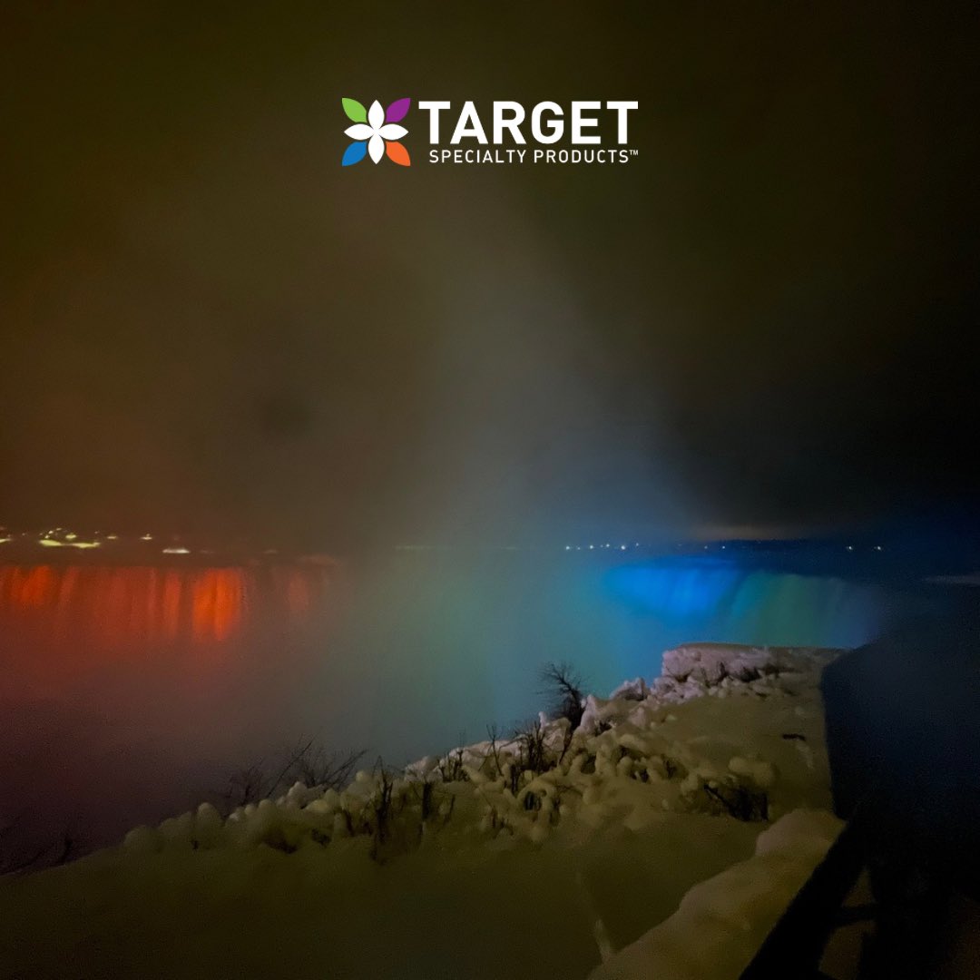 Tonight we had the incredible opportunity to illuminate the falls in Target Specialty Products’ logo colors! Check out this beautiful view of Niagara Falls. #CGSA #OGSA