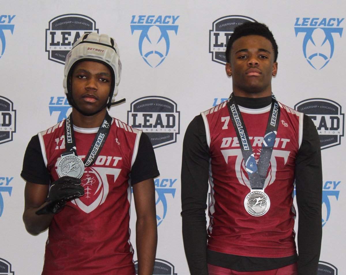 Legacy Football Organization (@legacymi_fball) on Twitter photo ⭐️Legacy Statewide 7on7 Youth League Season MVPs⭐️
Detroit 14u
Offense: Micah Jones - WR - Romulus - 2028
Defense: Elijah Davis - DB - SH Stevenson - 2028
<a href="/Legacy_Recruit/">Legacy Recruiting</a> <a href="/LegacyDetroitMI/">Legacy Detroit</a> <a href="/gamebreakerhg/">GameBreaker</a> <a href="/TheD_Zone/">The D Zone</a>
#legacy #jointhemovement #7on7 ⭐️Legacy Statewide 7on7 Youth League Season MVPs⭐️
Detroit 14u
Offense: Micah Jones - WR - Romulus - 2028
Defense: Elijah Davis - DB - SH Stevenson - 2028
<a href="/Legacy_Recruit/">Legacy Recruiting</a> <a href="/LegacyDetroitMI/">Legacy Detroit</a> <a href="/gamebreakerhg/">GameBreaker</a> <a href="/TheD_Zone/">The D Zone</a>
#legacy #jointhemovement #7on7