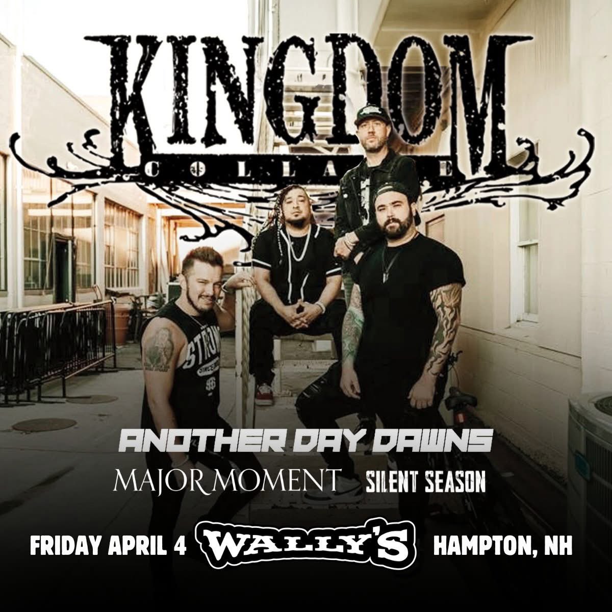 Silent Season (@silentseason) on Twitter photo <a href="/silentseason/">Silent Season</a> has been added to another awesome show w/ <a href="/kingdomcollapse/">Kingdom Collapse</a>, <a href="/an0therdaydawns/">Another Day Dawns</a>, & <a href="/majormomentband/">Major Moment</a> @ <a href="/WallysPubNH/">WallysPubNH</a> on 4/4. A <a href="/SiriusXMOctane/">Octane</a> vibe show! Tix: bit.ly/040425EWA #silentseason #silentseasonarmy #show #kingdomcollapse #anotherdaydawns #majormoment #go <a href="/silentseason/">Silent Season</a> has been added to another awesome show w/ <a href="/kingdomcollapse/">Kingdom Collapse</a>, <a href="/an0therdaydawns/">Another Day Dawns</a>, & <a href="/majormomentband/">Major Moment</a> @ <a href="/WallysPubNH/">WallysPubNH</a> on 4/4. A <a href="/SiriusXMOctane/">Octane</a> vibe show! Tix: bit.ly/040425EWA #silentseason #silentseasonarmy #show #kingdomcollapse #anotherdaydawns #majormoment #go