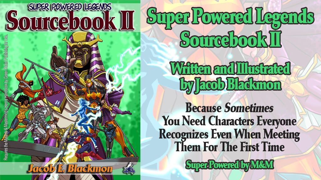 The campaign for Jacob Blackmon's Super Powered Legends Sourcebook II, (Rogue Genius games), is funding on Kickstarter! Pledge to get your copy today, because sometimes you a need characters everyone knows, even if they're meeting them for the first time! 
tinyurl.com/SuperPoweredLe…