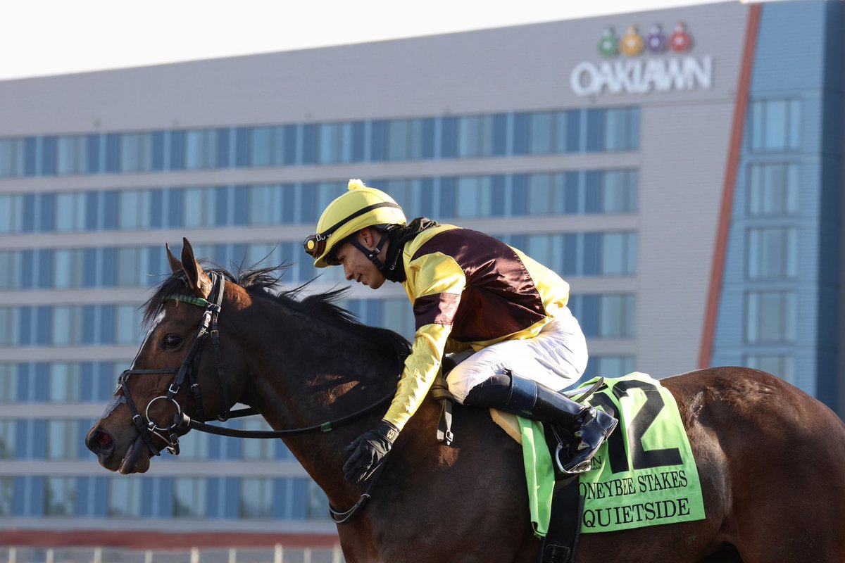 Your G3 Honeybee winner and leader on the Road to the Kentucky Oaks, Quietside 🤫🌸