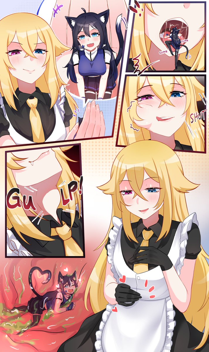 Great c0mm I got from <a href="/h2orini/">h2oRini || comms slot close ✨૮ ˶ᵔ ᵕ ᵔ˶ ა</a> feating my female twin OC and a cute little <a href="/Neko_Vani14/">Vani💙</a> 

 Please go check out Rini~

#巨大娘 #giantess #sizetwitter #vore