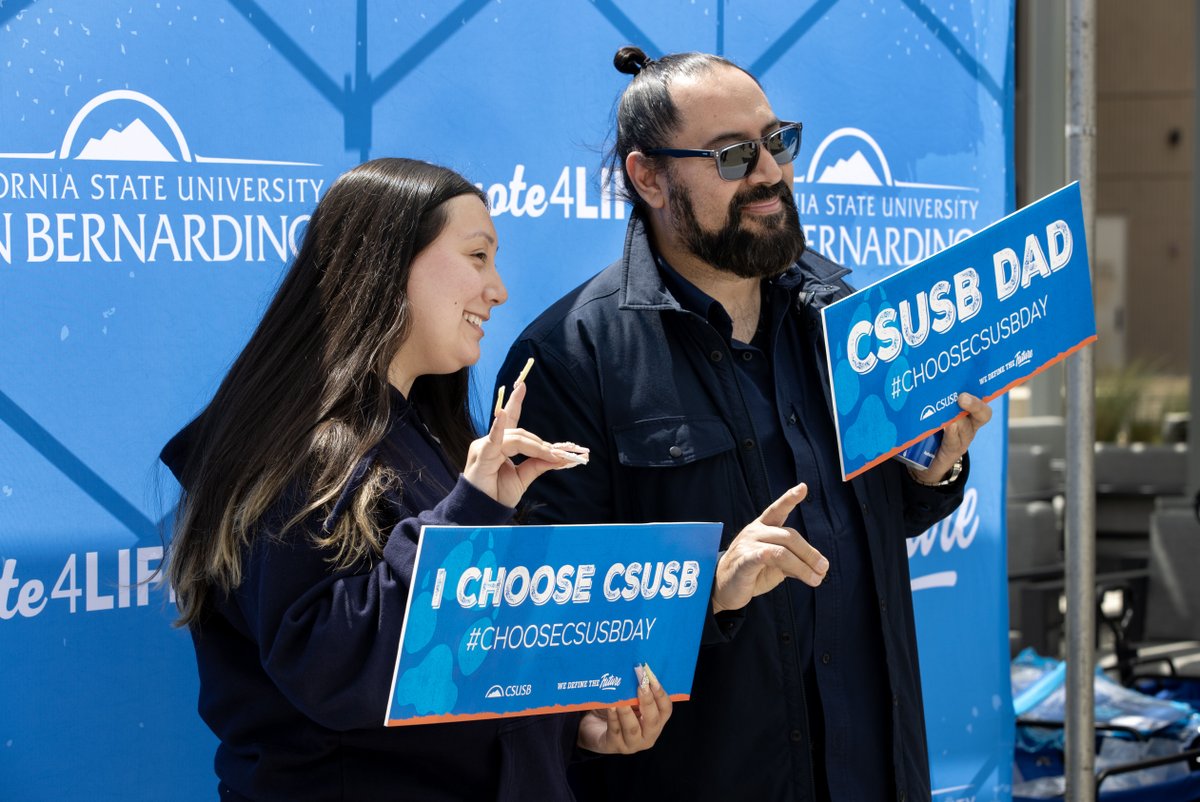 CSUSBAdmissions's tweet image. Admitted to CSUSB? 🐺💙 It’s time to take the next step! 

Join us for Choose CSUSB Day to tour campus, meet faculty &amp;amp; future classmates. 
📍CSUSB main campus -- March 22
📍CSUSB PDC campus-- March 29

#ChooseCSUSB #CoyoteForLife #CoyotePride
