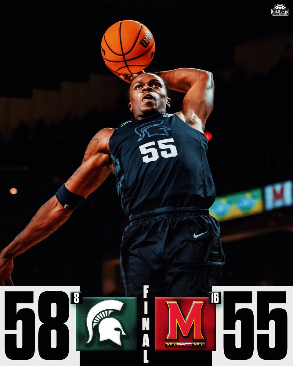 The Field of 68 (@thefieldof68) on Twitter photo 🚨 SPARTY STUNS MARYLAND AT THE BUZZER 🚨
<a href="/MSU_Basketball/">Michigan State Men's Basketball</a> is alone in 1st in the Big 10 👀🔥 🚨 SPARTY STUNS MARYLAND AT THE BUZZER 🚨
<a href="/MSU_Basketball/">Michigan State Men's Basketball</a> is alone in 1st in the Big 10 👀🔥