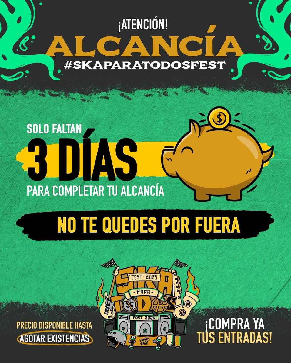 Ya quedan pocos boletos…