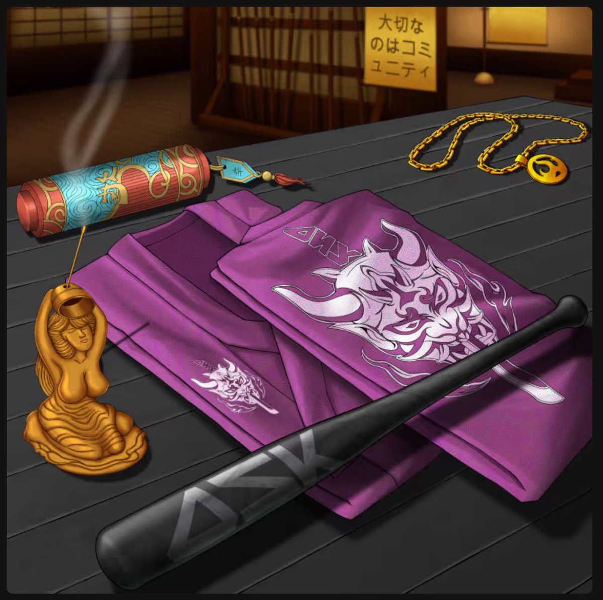 In love with my <a href="/_DSKDAO_/">DSK (FREE mint)</a> reveal! 

I still can’t believe how amazing this community is, how dedicated, talented, kind, and knowledgeable every single member is. We are just starting. Can’t wait for what’s coming next..⛩️

#ALLDAYDSK