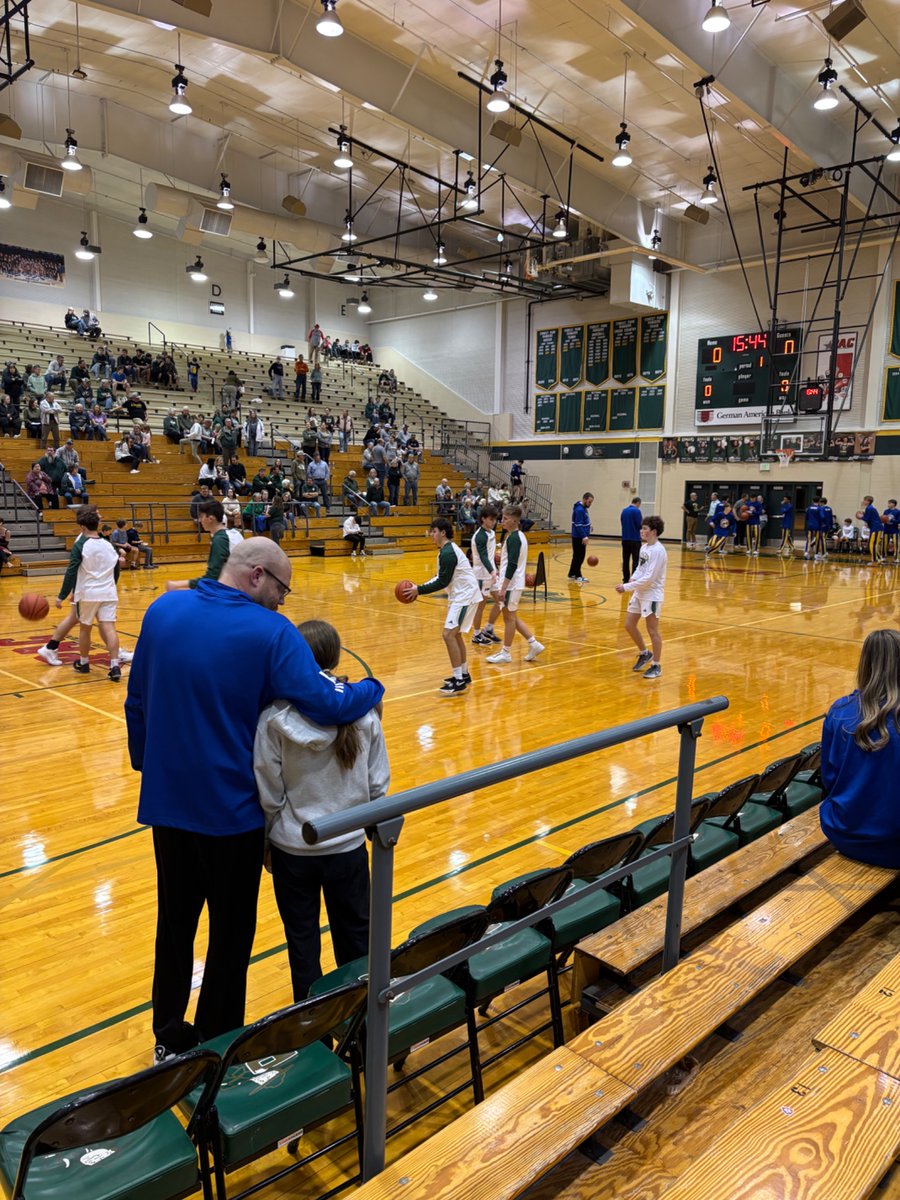 For over 400 games and 12 years Addison has been at my side when I talked to coaches and refs before games. Last night could be our last. These moments with her have meant the world to me. I am thankful for all the opposing coaches and refs that have allowed it to happen.