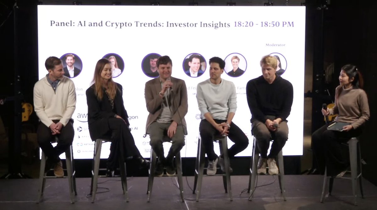 Open AGI Summit (@openagisummit) on Twitter photo We wrap up with big bets on AI and crypto! Greg Scanlon from <a href="/FTI_US/">Franklin Templeton</a>, <a href="/anna_brth/">Anna Bertha</a> from <a href="/DCGco/">DCG</a>, <a href="/joeykrug/">Joey Krug</a> from <a href="/foundersfund/">Founders Fund</a>, <a href="/bradfein/">Brad Feinstein</a> from @aws, and <a href="/SpencerFarrar/">Spencer Farrar</a> from <a href="/Theoryvc/">Theory VC</a> share Investor Insights with moderator Net Chanakarn from <a href="/SCB10X_OFFICIAL/">SCB 10X</a>.
▶️ Watch Live Here - We wrap up with big bets on AI and crypto! Greg Scanlon from <a href="/FTI_US/">Franklin Templeton</a>, <a href="/anna_brth/">Anna Bertha</a> from <a href="/DCGco/">DCG</a>, <a href="/joeykrug/">Joey Krug</a> from <a href="/foundersfund/">Founders Fund</a>, <a href="/bradfein/">Brad Feinstein</a> from @aws, and <a href="/SpencerFarrar/">Spencer Farrar</a> from <a href="/Theoryvc/">Theory VC</a> share Investor Insights with moderator Net Chanakarn from <a href="/SCB10X_OFFICIAL/">SCB 10X</a>.
▶️ Watch Live Here -