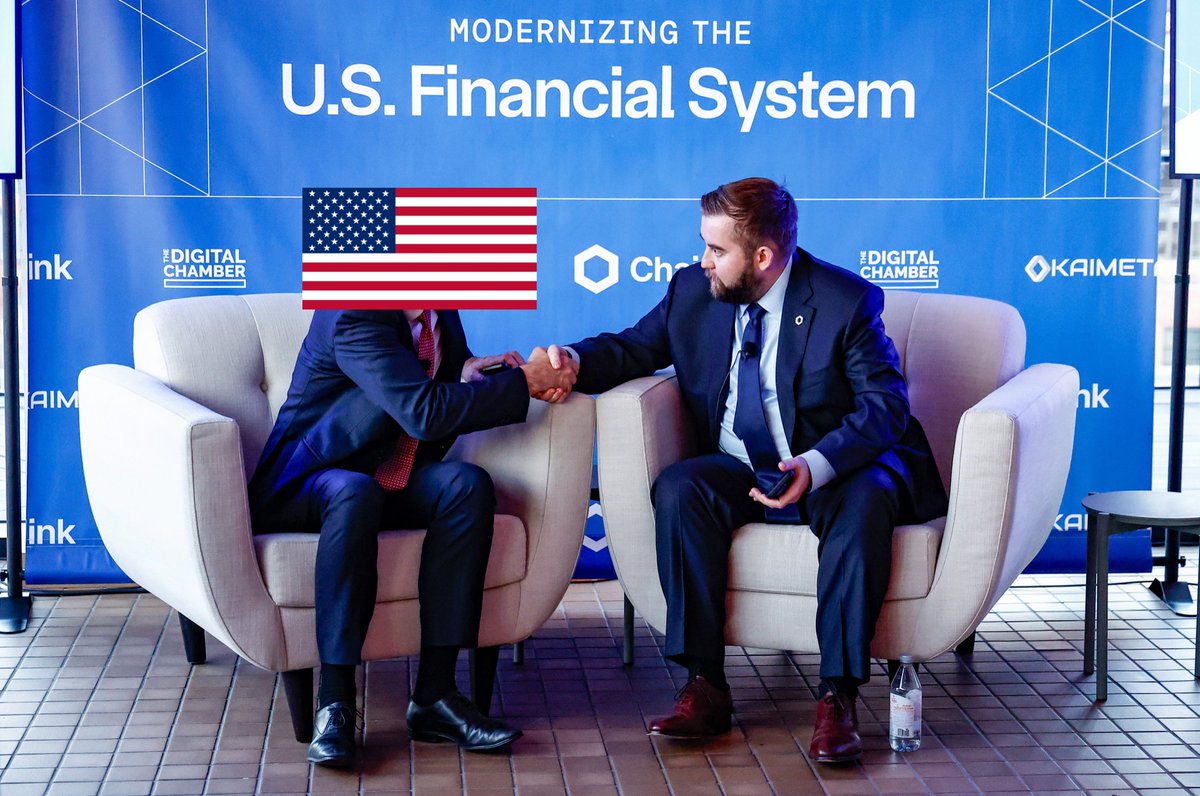 the market hasn't priced in chainlink modernizing the U.S. financial system yet.

$LINK