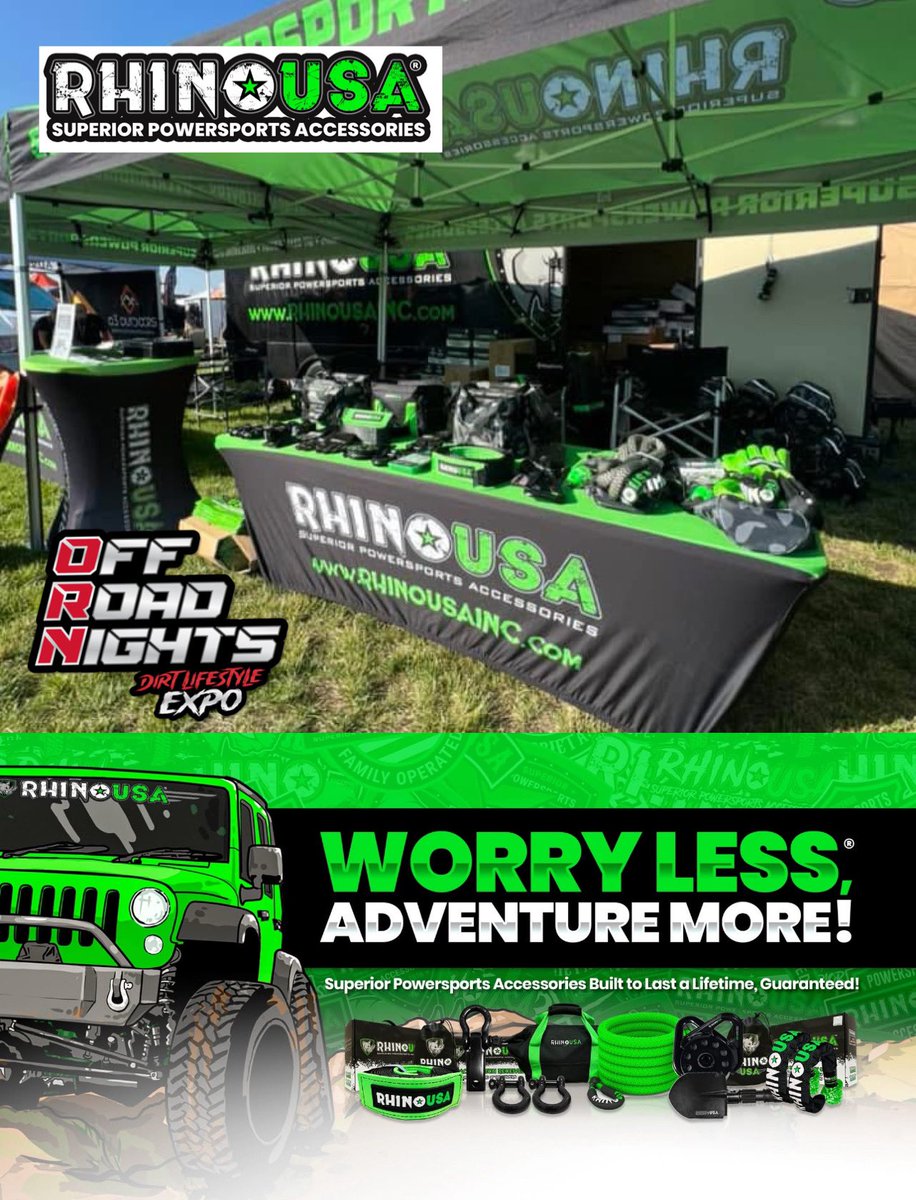 ORNscene's tweet image. Thank you @rhinousa for your sponsorship for this year’s ORN Dirt Lifestyle Expo March 28th-29th at the @delmarfairgrounds .
Stop by their booth and get your ride hooked up with the best off road accessories in the game💪🏻
Rhinousainc.com