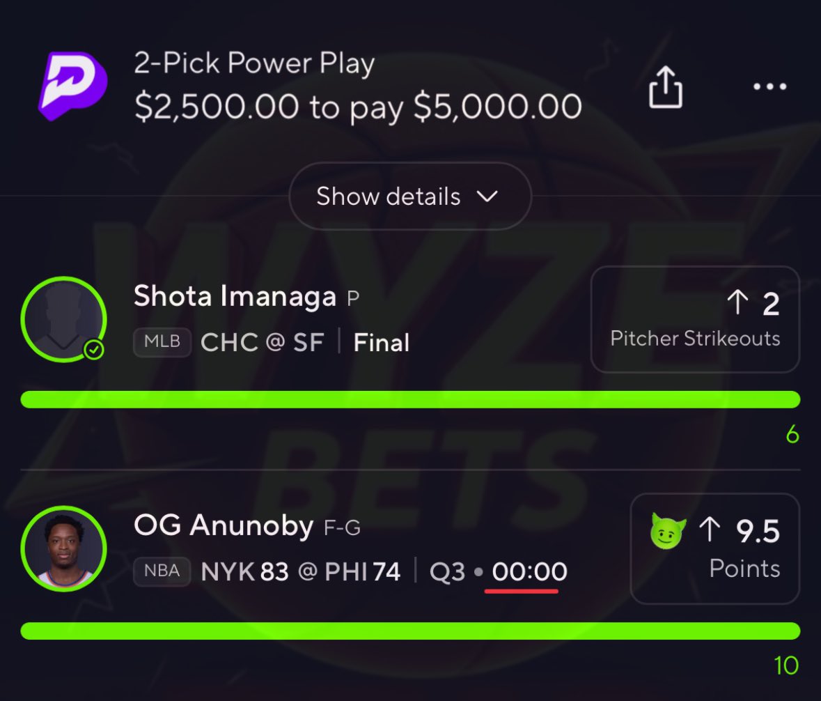 BLESSING a FOLLOWER who LIKES/RT’s this tweet $500!! ❤️‍🔥

CASH ANOTHER $5,000 NUKE ☢️✅

Posted in DubClub! 📲 💚 

[Check Comments for 50% OFF VIP]

#PrizePicks | #GamblingX