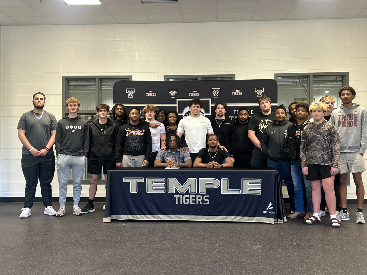 Temple Tigers Football (@temple_tigers) on Twitter photo Congrats 2 our own <a href="/CJGray03_/">CJ “3” Gray</a> on signing a scholarship today with <a href="/WingateFb/">Wingate Bulldogs Football</a>. This young man has such a bright future ahead of him & we’re so proud of him. Go Tigers! #TigerPride #AnotherTigerSigned
<a href="/NwGaFootball/">NwGa Football</a>
<a href="/HSM_WestGA/">Hometown Sports Media</a>
<a href="/GradickSports/">Gradick Sports</a>
<a href="/RecruitGeorgia/">Recruit Georgia</a>
<a href="/WGASportsNation/">West Georgia Sports-Nation</a> Congrats 2 our own <a href="/CJGray03_/">CJ “3” Gray</a> on signing a scholarship today with <a href="/WingateFb/">Wingate Bulldogs Football</a>. This young man has such a bright future ahead of him & we’re so proud of him. Go Tigers! #TigerPride #AnotherTigerSigned
<a href="/NwGaFootball/">NwGa Football</a>
<a href="/HSM_WestGA/">Hometown Sports Media</a>
<a href="/GradickSports/">Gradick Sports</a>
<a href="/RecruitGeorgia/">Recruit Georgia</a>
<a href="/WGASportsNation/">West Georgia Sports-Nation</a>