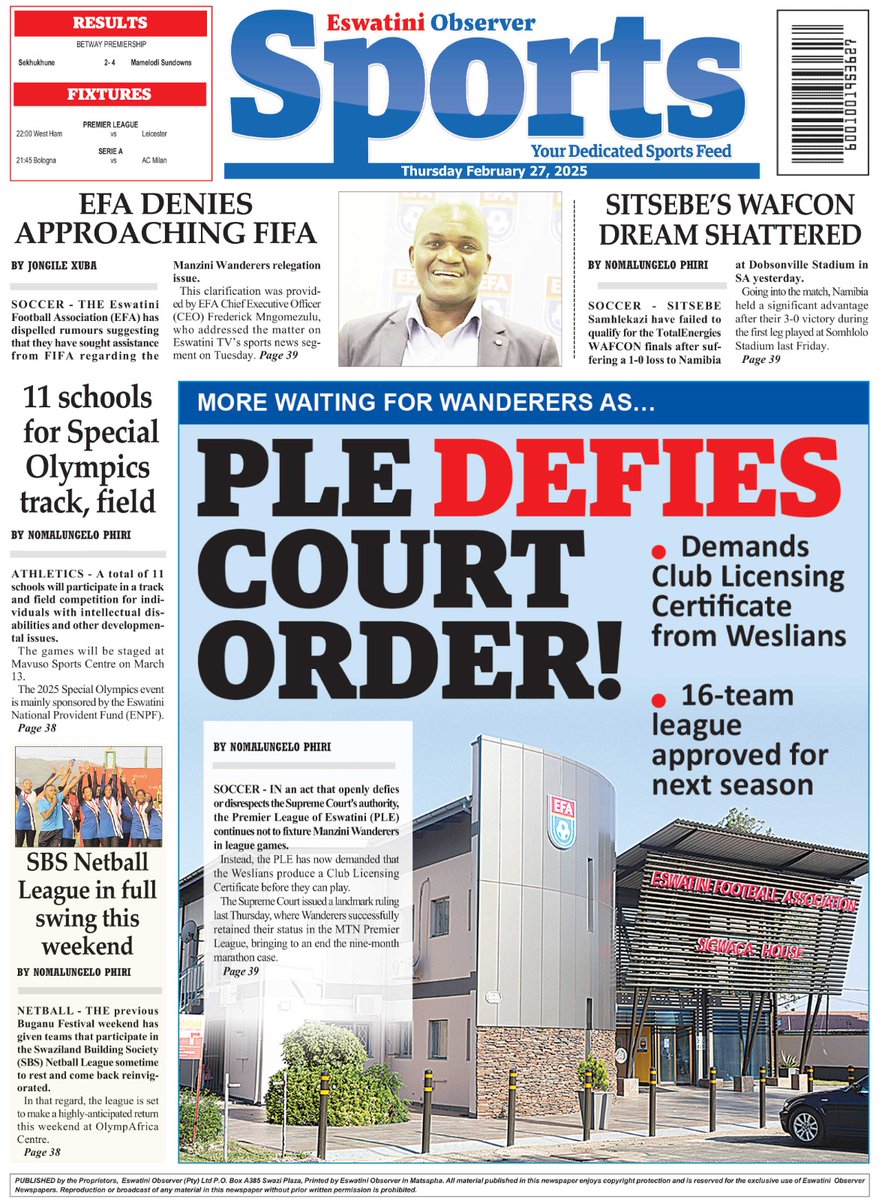 Eswatini Observer tweet media