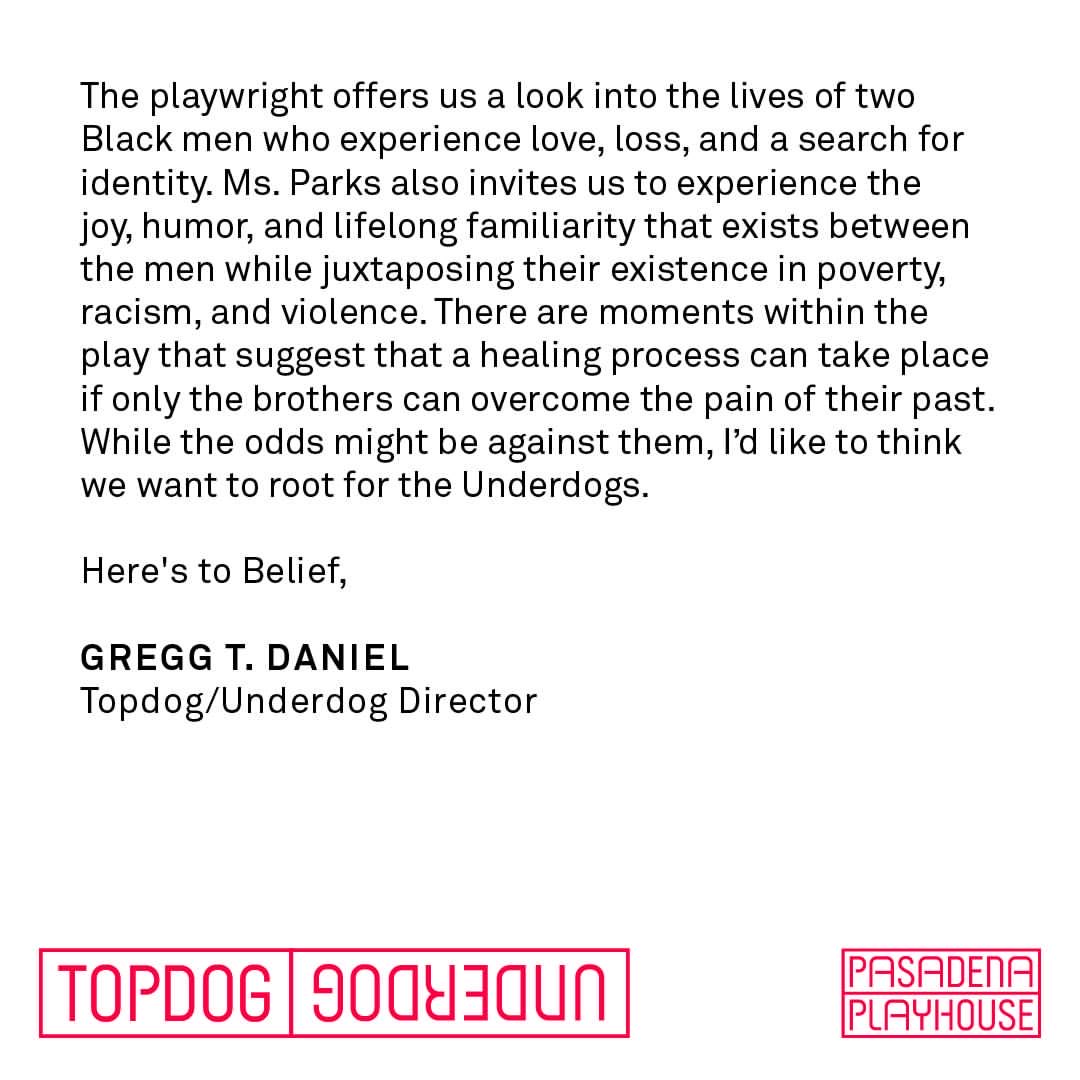 TOPDOG/UNDERDOG performances start TONIGHT – are you ready to try your luck with the cards? Tickets available now: pasadenaplayhouse.org/event/topdog-u…