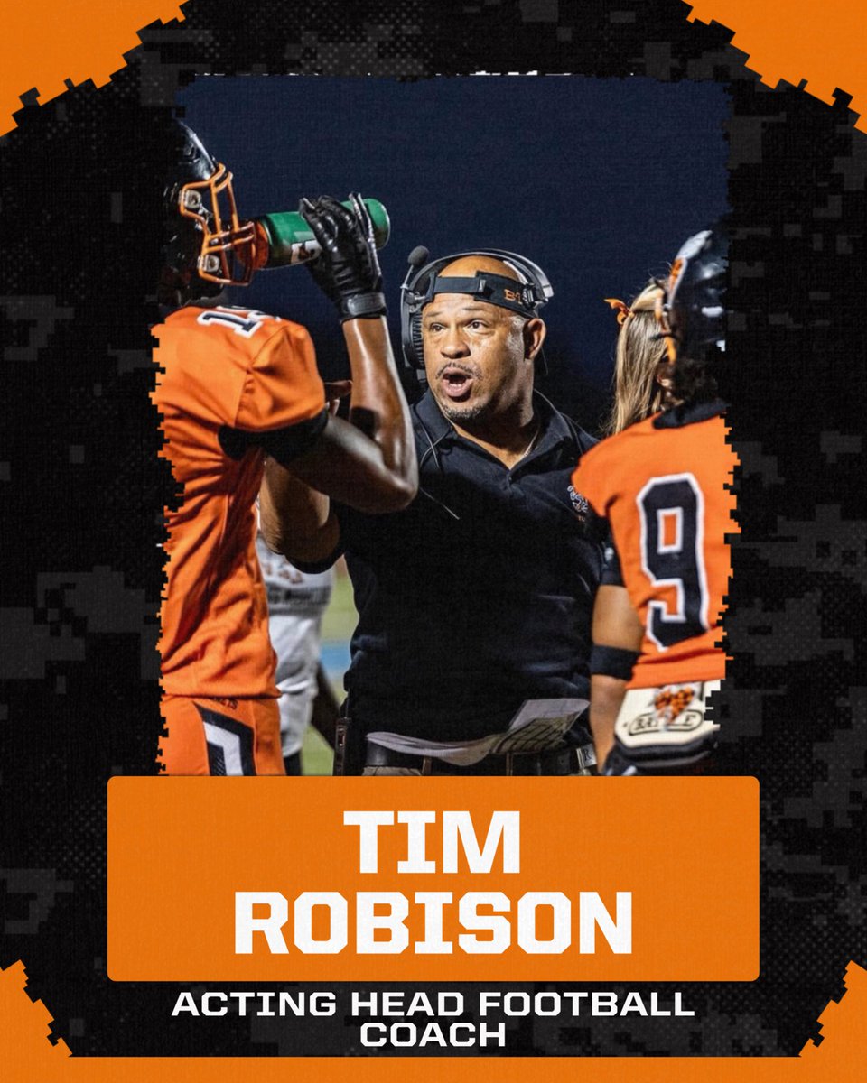 Booker T Football (@bookertfootball) on Twitter photo Welcome Coach Tim Robison as our acting Head Coach! Coach Robison moves into this role after spending last season as our Defensive Coordinator. To contact for recruiting or other needs for the program:
Email: robisti@k12.tulsaschools.org
Phone: (918) 902-8918
#HornetStrong Welcome Coach Tim Robison as our acting Head Coach! Coach Robison moves into this role after spending last season as our Defensive Coordinator. To contact for recruiting or other needs for the program:
Email: robisti@k12.tulsaschools.org
Phone: (918) 902-8918
#HornetStrong