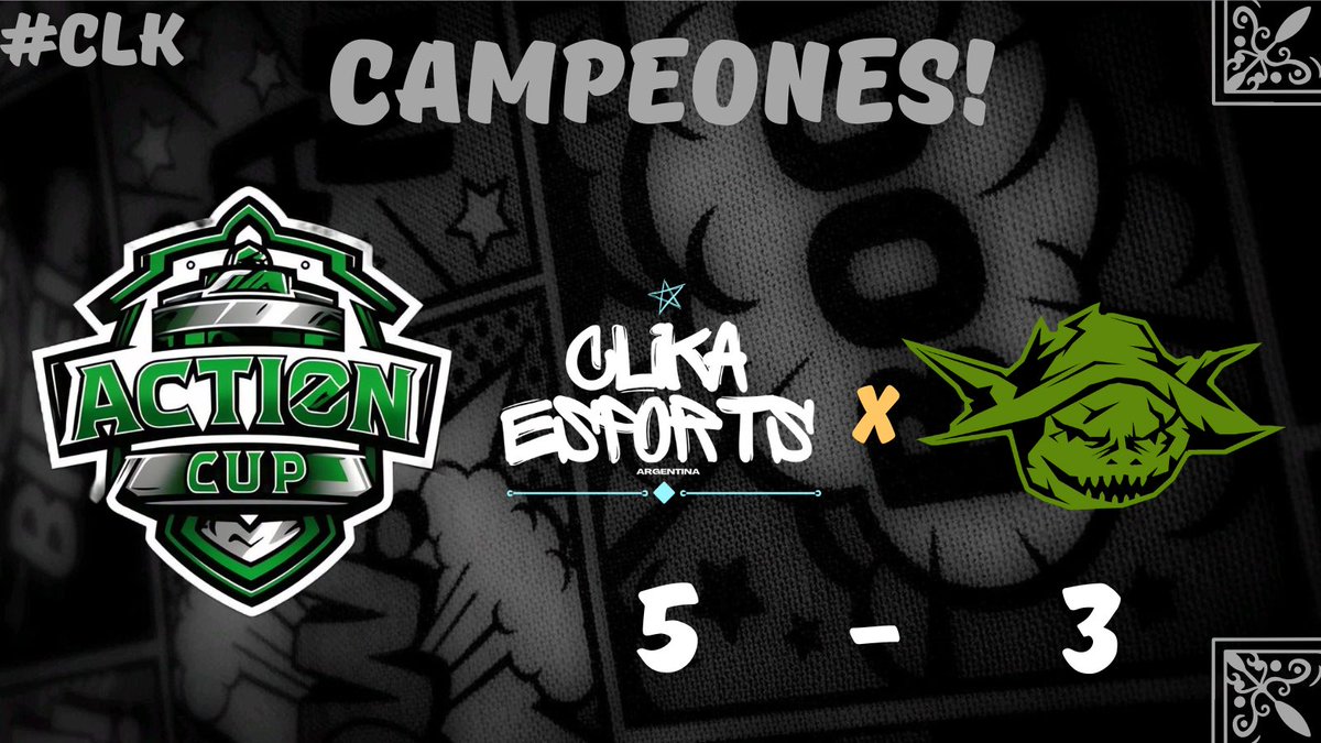 Clika (@clikacr) on Twitter photo | 𝐂𝐚𝐦𝐩𝐞𝐨𝐧𝐞𝐬! 🏆
Felicitaciones para nuestros jugadores y staff por el título 🔥
🆚 <a href="/Magical_Goblins/">Magical Goblins</a> 5-3
🏆 <a href="/Action_Cup_CR/">ACTION CUP</a>
⭐️<a href="/xoaliertz/">oag</a> (4-0)
𝙅𝙪𝙜𝙖𝙙𝙤𝙧𝙚𝙨⚜️
<a href="/xoaliertz/">oag</a>
<a href="/YanlimaCR/">Yan victor 🔑🌎</a>
<a href="/yh_rafael/">Papo™</a>
<a href="/littlekevincr/">Little Kevin★</a>
<a href="/FelipeAnibal8/">Felipe Anibal</a> | 𝐂𝐚𝐦𝐩𝐞𝐨𝐧𝐞𝐬! 🏆
Felicitaciones para nuestros jugadores y staff por el título 🔥
🆚 <a href="/Magical_Goblins/">Magical Goblins</a> 5-3
🏆 <a href="/Action_Cup_CR/">ACTION CUP</a>
⭐️<a href="/xoaliertz/">oag</a> (4-0)
𝙅𝙪𝙜𝙖𝙙𝙤𝙧𝙚𝙨⚜️
<a href="/xoaliertz/">oag</a>
<a href="/YanlimaCR/">Yan victor 🔑🌎</a>
<a href="/yh_rafael/">Papo™</a>
<a href="/littlekevincr/">Little Kevin★</a>
<a href="/FelipeAnibal8/">Felipe Anibal</a>