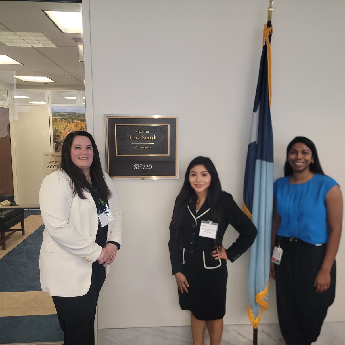 Andrea Anampa-Guzmán (she/ella) (@andreaanampag) on Twitter photo Honored to represent cancer researchers at #AACRontheHill Day meeting with the offices of <a href="/SenTinaSmith/">Tina Smith</a> <a href="/SenAmyKlobuchar/">Senator Amy Klobuchar</a>, <a href="/RepFinstad/">Congressman Brad Finstad</a>, Rep <a href="/Ilhan/">Rep. Ilhan Omar</a> & Rep. <a href="/KellyMorrisonMN/">Kelly Morrison</a> to advocate for federal support of cancer research in MN
Grateful to <a href="/AACR/">AACR</a> for this opportunity! #FundNIH Honored to represent cancer researchers at #AACRontheHill Day meeting with the offices of <a href="/SenTinaSmith/">Tina Smith</a> <a href="/SenAmyKlobuchar/">Senator Amy Klobuchar</a>, <a href="/RepFinstad/">Congressman Brad Finstad</a>, Rep <a href="/Ilhan/">Rep. Ilhan Omar</a> & Rep. <a href="/KellyMorrisonMN/">Kelly Morrison</a> to advocate for federal support of cancer research in MN
Grateful to <a href="/AACR/">AACR</a> for this opportunity! #FundNIH