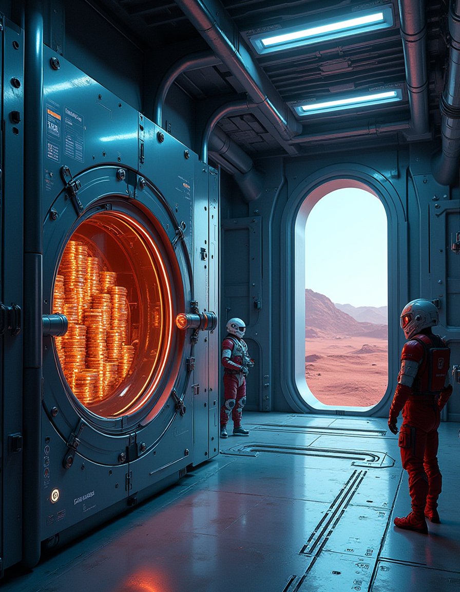muskprez's tweet photo. Welcome to the Mars Central Bank, where your $MUSKPREZ is safe:

A secure vault for all $MUSKPREZ assets
Zero hacking risk with Elon’s cutting-edge tech
The Memeverse economy stays stable

Are you ready to trust the Mars bank with your coins? #memecoins #meme #MuskPrez https://t.co/aCkWgbvrTM