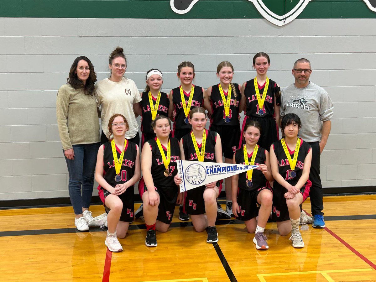Congrats to our Junior Girls on their 1A district championship! Excellent effort all season long girls! The improvement of this team this season was immense! #lancerpride